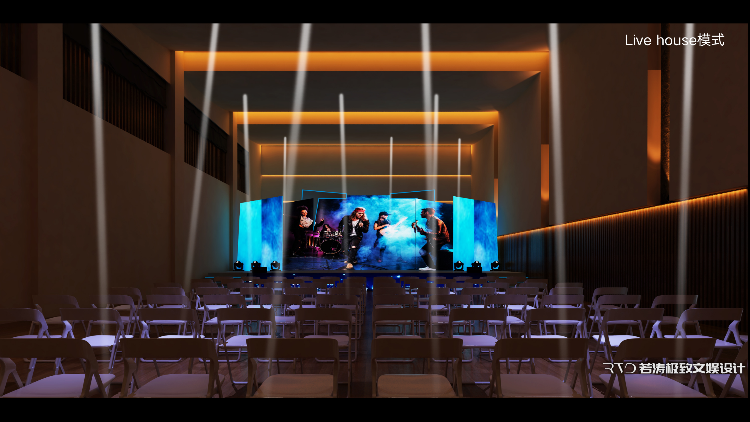 [演出灯光效果][剧场室内设计][4种空间布局模式][项目原状]剧场除了